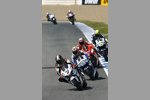 Carlos Checa vor Marco Melandri, Casey Stoner und Antonio Elias