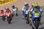  Valentino Rossi vor Daniel Pedrosa, Colin Edwards, Nicky Hayden, Casey Stoner und Carlos Checa