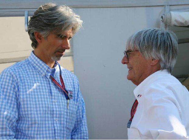 Titel-Bild zur News: Damon Hill und Bernie Ecclestone