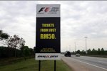 Werbung für den Malaysia-Grand-Prix