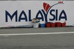 Logo des Malaysia-Grand-Prix - frisch gemalt
