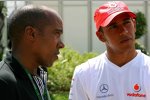 Lewis Hamilton (McLaren-Mercedes) mit Vater Anthony