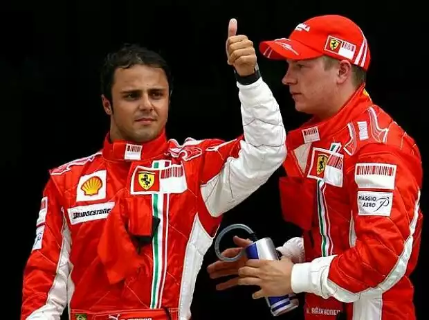 Titel-Bild zur News: Felipe Massa und Kimi Räikkönen