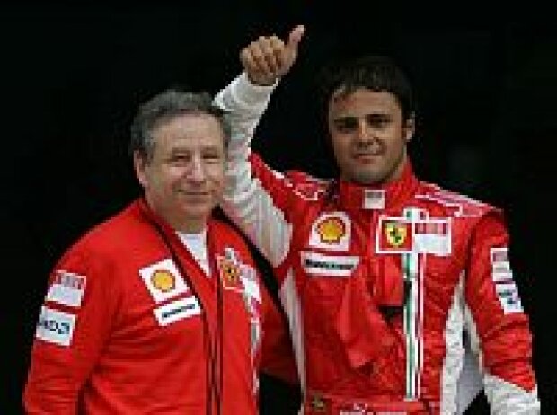 Titel-Bild zur News: Jean Todt mit Felipe Massa