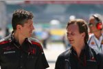 Nick Fry (Teamchef) (Honda F1 Team) und Christian Horner (Teamchef) (Red Bull) 