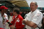 Jean Todt (Teamchef) (Ferrari) und Ron Dennis (Teamchef) (McLaren-Mercedes) 