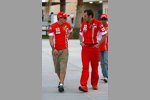 Kimi Räikkönen und Stefano Domenicali (Sportlicher Leiter) (Ferrari) 