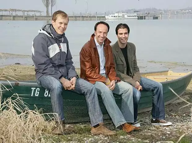 Titel-Bild zur News: Mattias Ekström, Marco Werner und Lucas Luhr