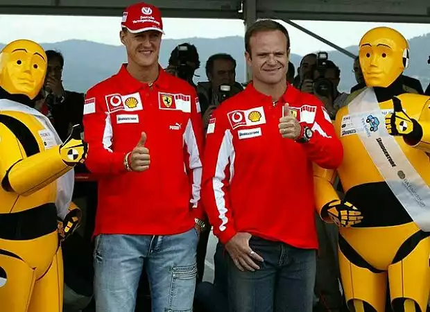 Michael Schumacher und Rubens Barrichello Titel-Bild zur News: Michael Schumacher und Rubens Barrichello