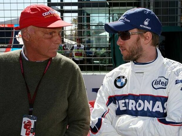 Titel-Bild zur News: Niki Lauda mit Nick Heidfeld