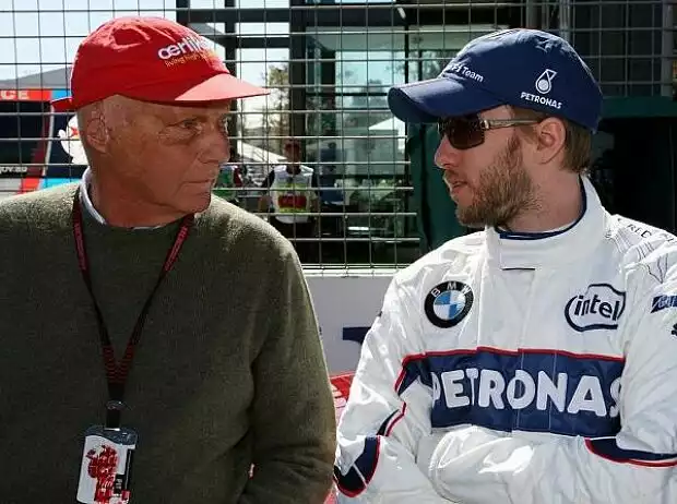 Niki Lauda mit Nick Heidfeld Titel-Bild zur News: Niki Lauda mit Nick Heidfeld
