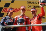 Antonio Elias, Casey Stoner und Loris Capirossi