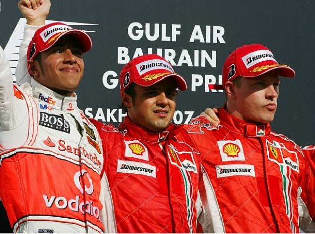 Podium in Bahrain 2007