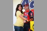 Jeff Gordon (Hendrick) mit Ehefrau Ingrid 