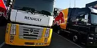 Renault- und Red-Bull-Trucks