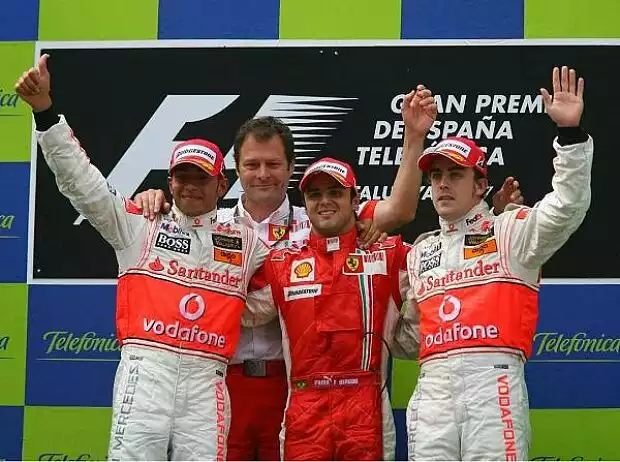 Podium in Barcelona 2007 Titel-Bild zur News: Podium in Barcelona 2007