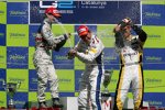 Javier Villa (Racing Engineering), Timo Glock (iSport) und Lucas di Grassi (ART)