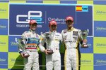 Javier Villa (Racing Engineering), Timo Glock (iSport) und Lucas di Grassi (ART)