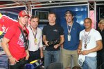 Sergio Ramos (Real Madrid), Ex-Rallye-Weltmeister Carlos Sainz, David Coulthard (Red Bull), Roberto Carlos