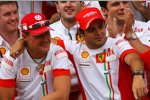 Michael Schumacher und Felipe Massa (Ferrari) 