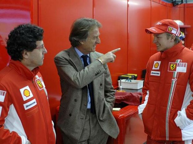 Titel-Bild zur News: Luca di Montezemolo und Kimi Räikkönen