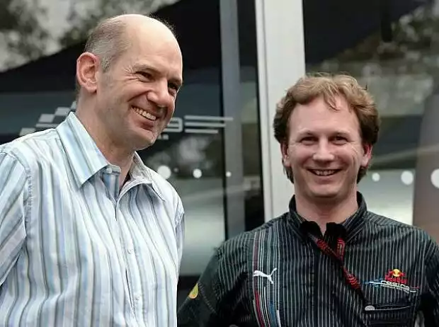 Adrian Newey und Christian Horner Titel-Bild zur News: Adrian Newey und Christian Horner