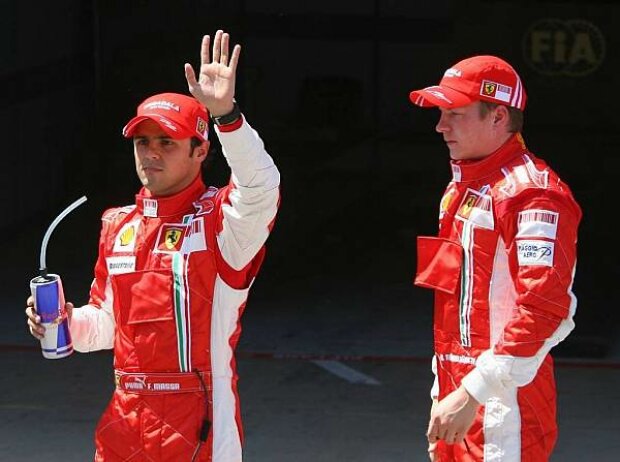 Felipe Massa und Kimi Räikkönen