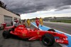 Bild zum Inhalt: Räikkönen am letzten Testtag knapp vor Fisichella