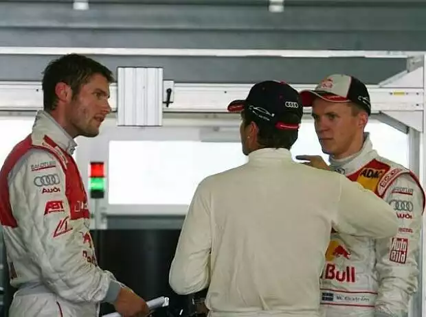 Martin Tomczyk, Timo Scheider, Mattias Ekström Titel-Bild zur News: Martin Tomczyk, Timo Scheider, Mattias Ekström