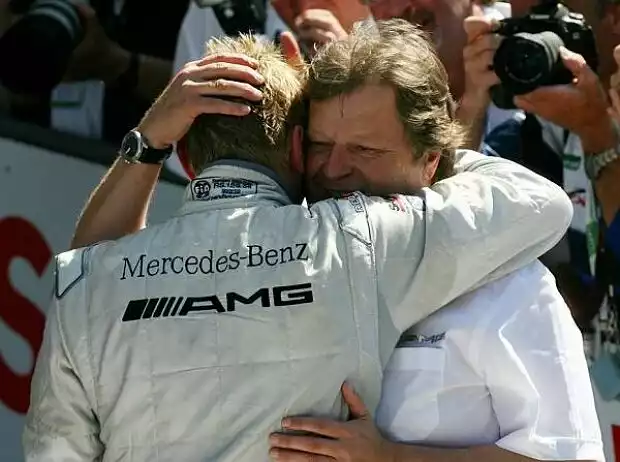 Mika Häkkinen, Norbert Haug Titel-Bild zur News: Mika Häkkinen, Norbert Haug