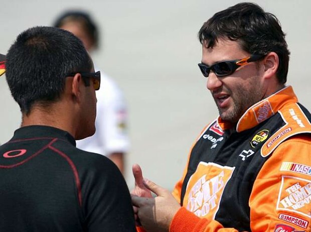 Juan Pablo Montoya und Tony Stewart Juan Pablo Montoya und Tony Stewart
