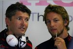 Nick Fry (Teamchef) und Jenson Button (Honda F1 Team)