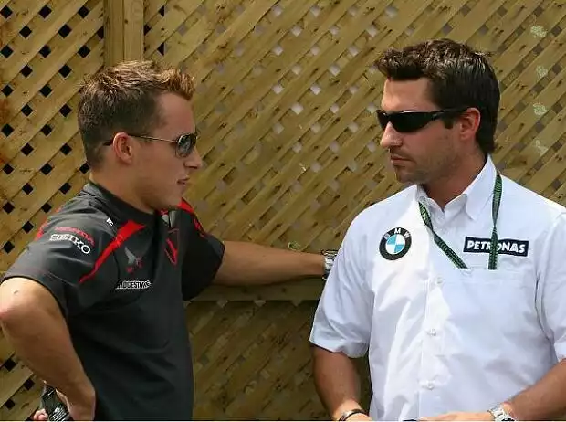 Christian Klien mit Timo Glock Titel-Bild zur News: Christian Klien mit Timo Glock