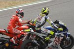 Casey Stoner (Ducati) und Valentino Rossi (Yamaha)
