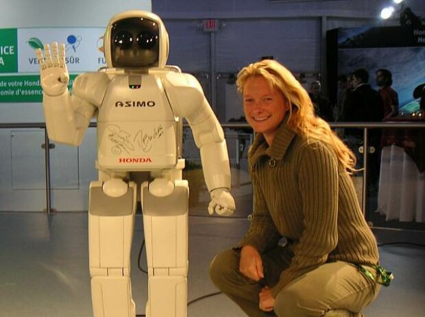 ASIMO und Inga Stracke ASIMO und Inga Stracke