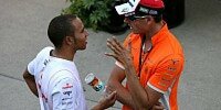 Lewis Hamilton Adrian Sutil