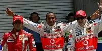 Bild zum Inhalt: USA: Hamilton führt silberne erste Reihe an
