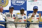 Sébastien Bourdais, Pedro Lamy und Stephan Sarrazin (Peugeot) 