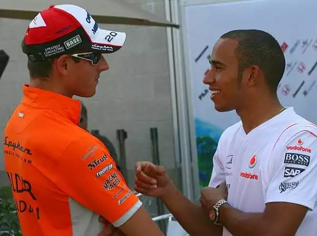 Adrian Sutil und Lewis Hamilton Titel-Bild zur News: Adrian Sutil und Lewis Hamilton