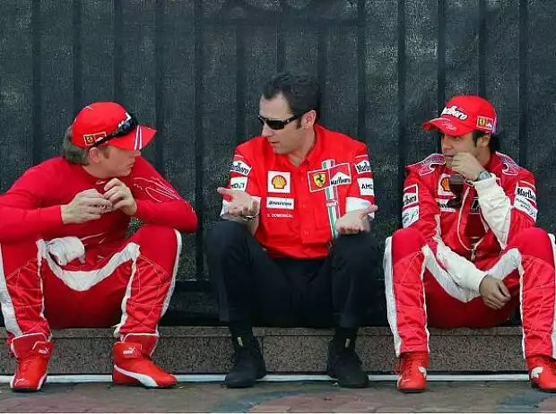 Kimi Räikkönen, Stefano Domenicali und Felipe Massa Titel-Bild zur News: Kimi Räikkönen, Stefano Domenicali und Felipe Massa