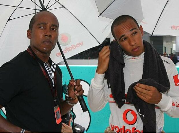 Anthony und Lewis Hamilton Anthony und Lewis Hamilton