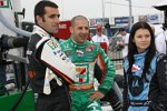 Teamkollegen bei Andretti Green: Dario Franchitti, Tony Kanaan und Danica Patrick