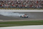 Dario Franchitti mit einem BurnOut