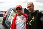 Michael Schumacher (Ferrari) und Zinedine Zidane