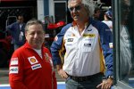 Jean Todt (Teamchef) (Ferrari) und Flavio Briatore (Teamchef) (Renault) 