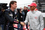 David Coulthard (Red Bull) und Lewis Hamilton (McLaren-Mercedes)  