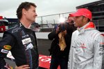 David Coulthard (Red Bull) und Lewis Hamilton (McLaren-Mercedes)  