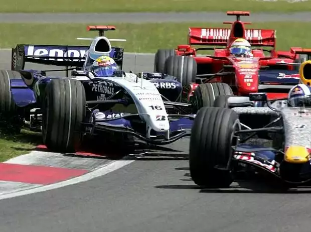 David Coulthard vor Nico Rosberg und Felipe Massa Titel-Bild zur News: David Coulthard vor Nico Rosberg und Felipe Massa