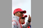 Lewis Hamilton (McLaren-Mercedes) und Kimi Räikkönen (Ferrari) 
