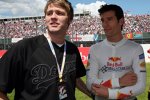 Sänger Brian McFadden (Ex-Westlife) und Mark Webber (Red Bull) 